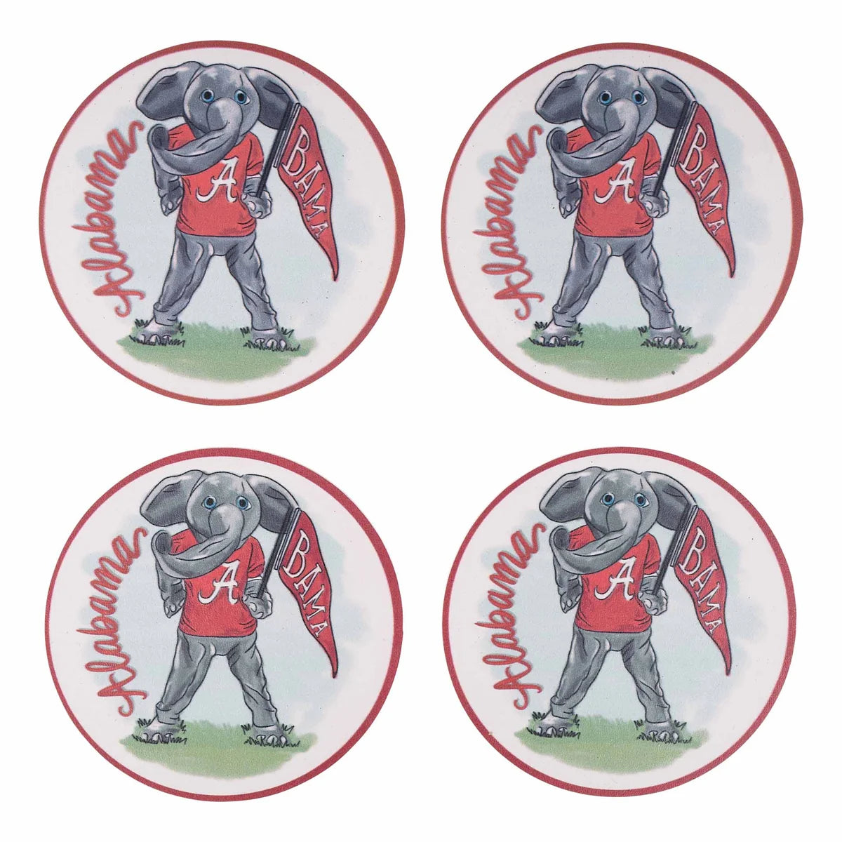 Glory Haus - Collegiate Coasters - Set of 4 - Alabama