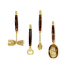 Bar Set with Stand - 4Pc Tortoise Print