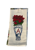 Hand Towels - Poinsettia Chinoiserie Vase - Initial