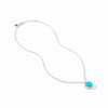 Julie Vos - Necklace - Honeybee Solitaire - Iridescent Clear Crystal - Silver
