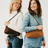 Pretty Simple Bags -  Suede Harper Hobo Shoulder Bag - Camel - Findlay Rowe Designs