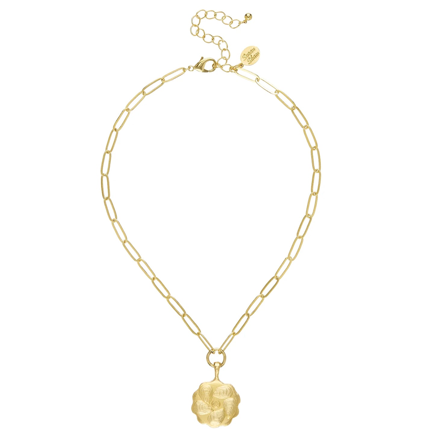 Susan Shaw - Necklace - Oyster Plate Paperclip - Findlay Rowe Designs