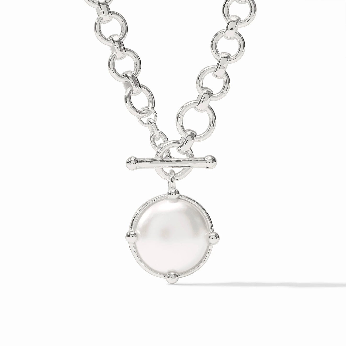 Julie Vos - Necklace - Silver - Honeybee Demi - Pearl - Findlay Rowe Designs