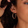 Capucine de Wulf - Earring - Berry Slice Medium Hoop - Gold - Findlay Rowe Designs
