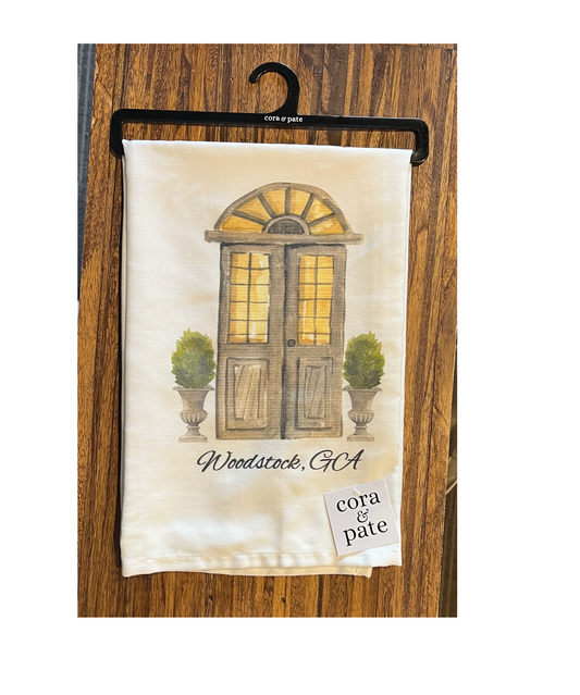 Cora and Pate - Towel - Front Door - Woodstock GA
