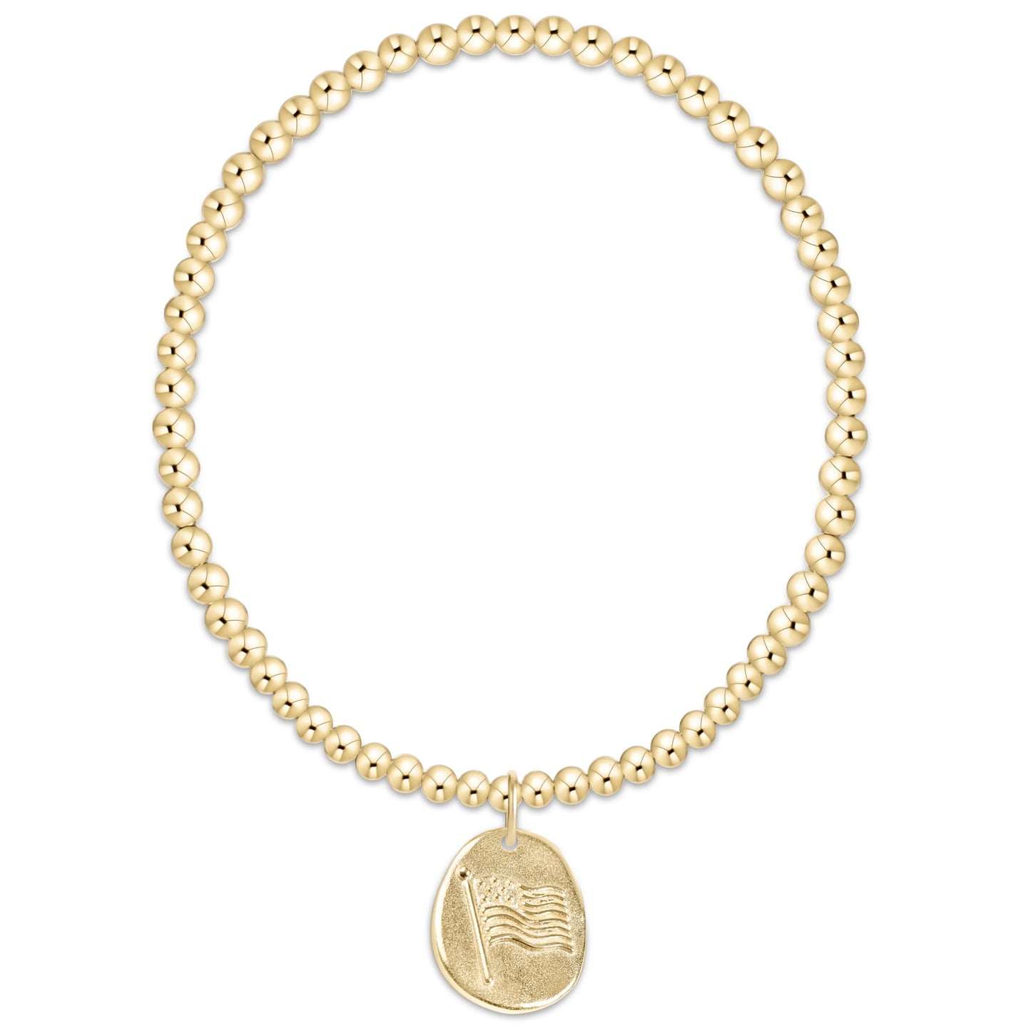 Enewton - Extends - Classic Gold 3mm Bracelet - Inspire America Gold Disc
