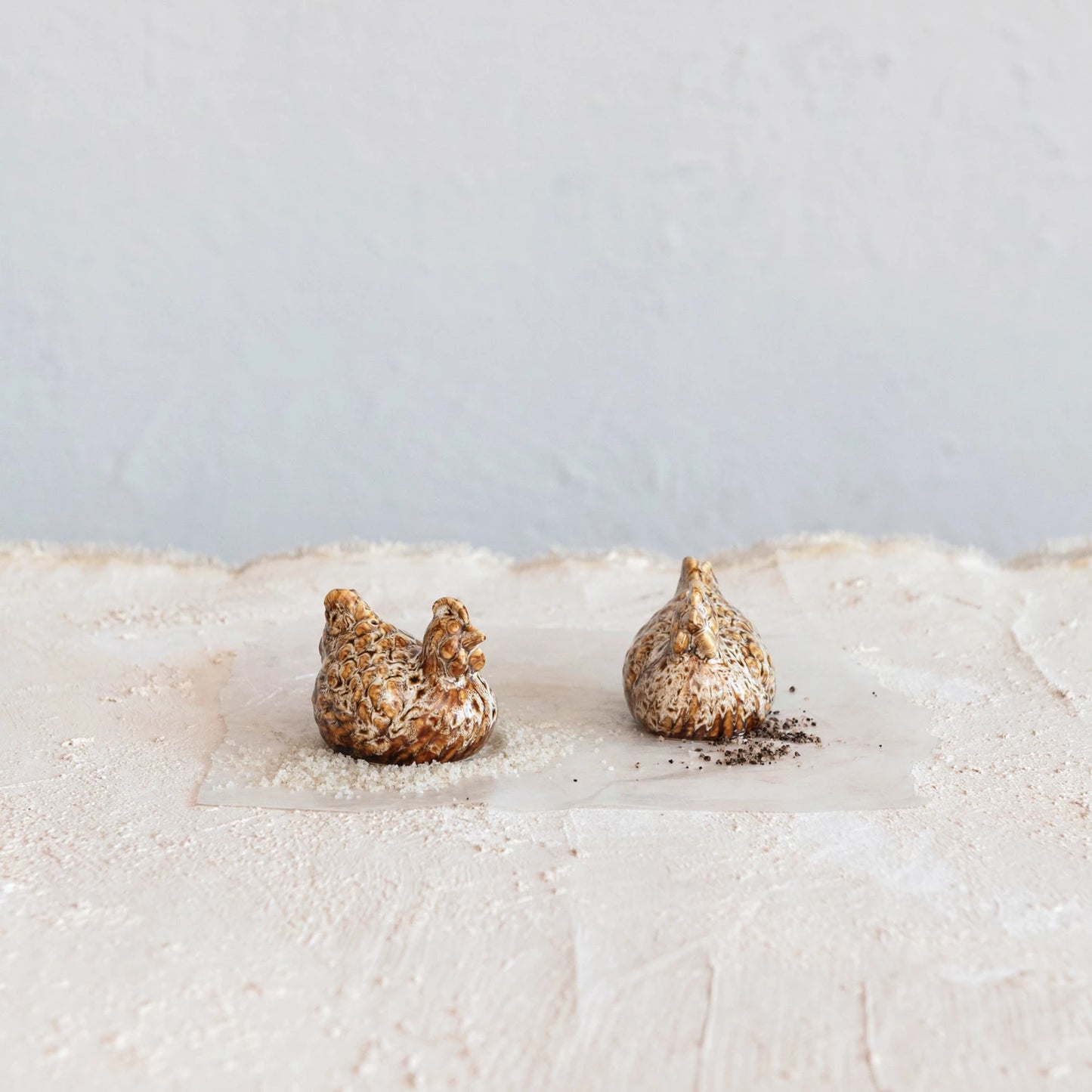 Salt and Pepper Set - Hens - Stoneware - Findlay Rowe Designs