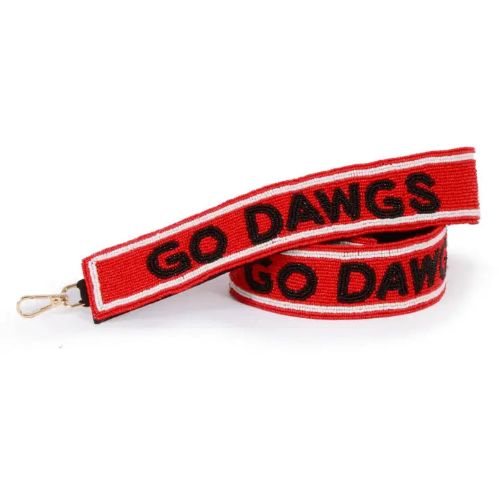 Desden by Landes - Beaded Purse Strap - Georgia Bulldogs - Go Dawgs - Findlay Rowe Designs