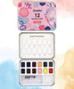 Grabie - Watercolor Pocket Set Of 12 With Brush - Floral Colors - Findlay Rowe Designs