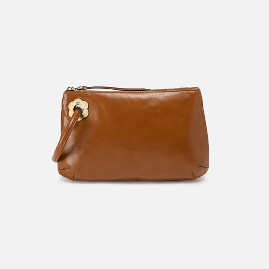 Hobo - Daisy Daze Large Wristlet - Polished Leather - Truffle - Findlay Rowe Designs