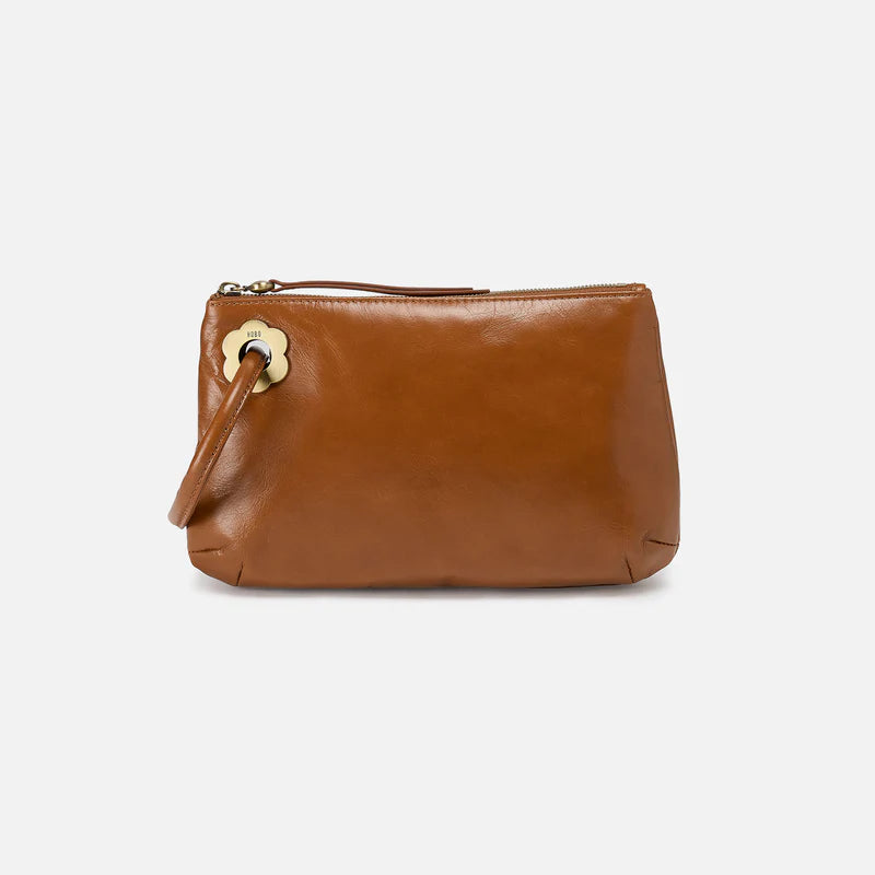 Hobo - Daisy Daze Large Wristlet - Polished Leather - Truffle - Findlay Rowe Designs