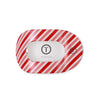 Teleties - Flat Round Clip - Candy Cane Crush - Large