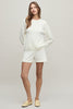 Barefoot Dreams- CozyChic Ultra Lite Pullover and Short Set - Pearl - Findlay Rowe Designs