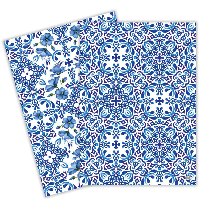 Michel Design Works - Kitchen Towel - Set of 2 - Indigo Seas - Findlay Rowe Designs