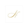 Caspari - Cocktail Napkins - White Pearl Initial Paper Linen - Box of 30 - Findlay Rowe Designs