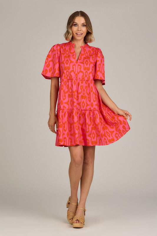 Mud Pie - Dress - Kit Tiered - Pink - Findlay Rowe Designs
