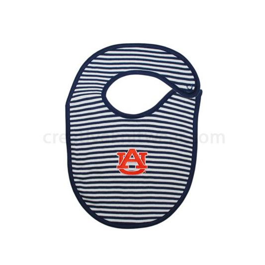 Creative Knitwear - Baby - Bib - Cotton Striped - Auburn - Findlay Rowe Designs