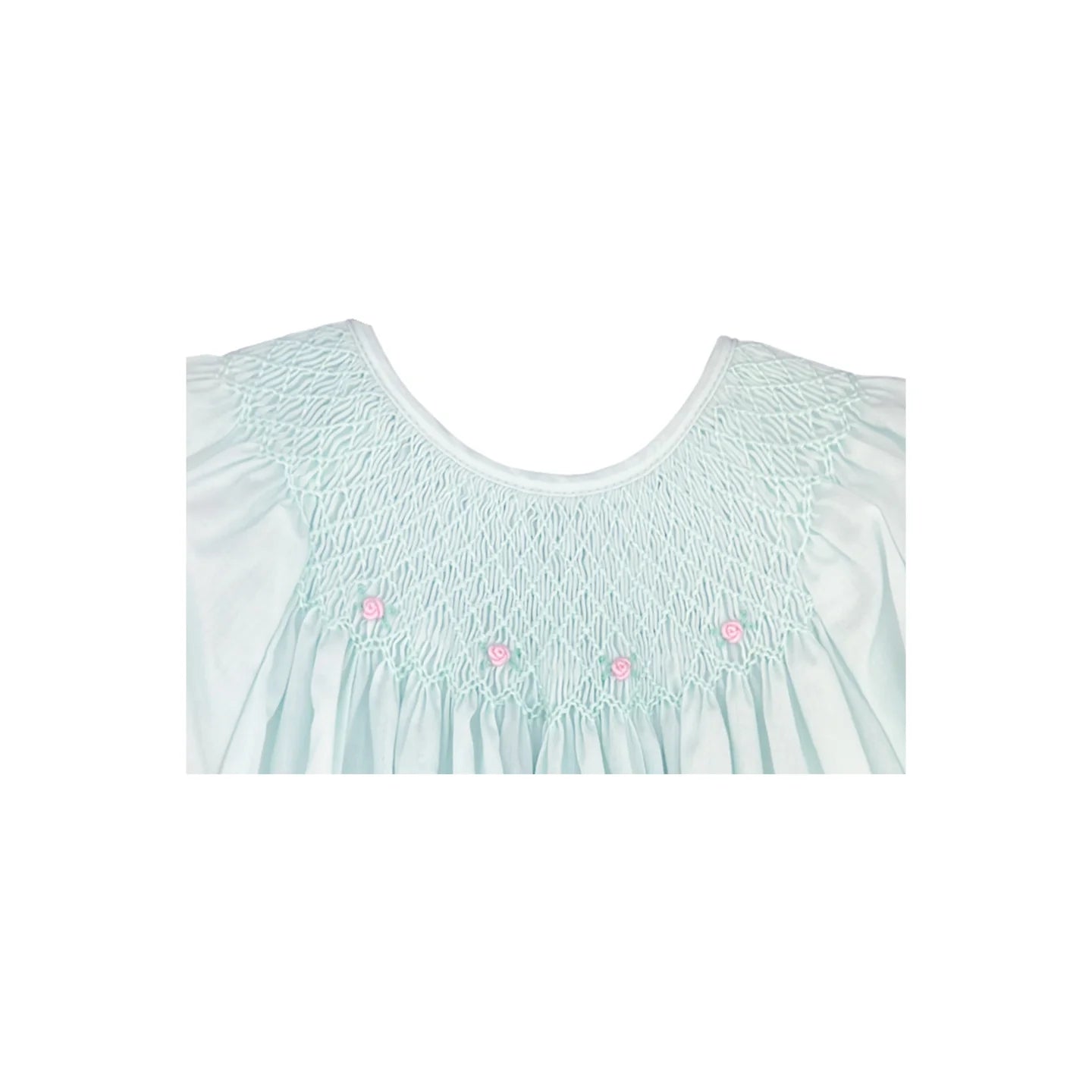 Petit Ami- Smocked Daygown with Raglan Embroidery