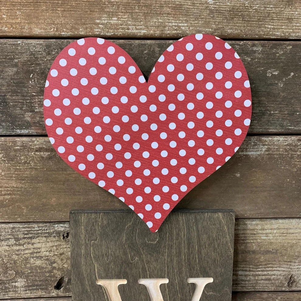 Topper - Heart - Polka Dot Valentine - Findlay Rowe Designs