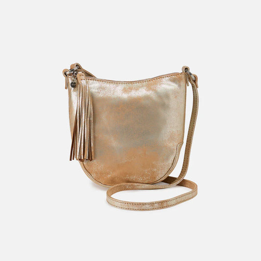 Hobo - Lexi Crossbody - Pebbled Leather Saddle Stardust