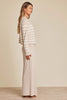Barefoot Dreams - CozyChic Lite® Striped Cardigan - Stone / Pearl - Findlay Rowe Designs