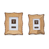 Two's Company-  Bark Wood Photo Frame