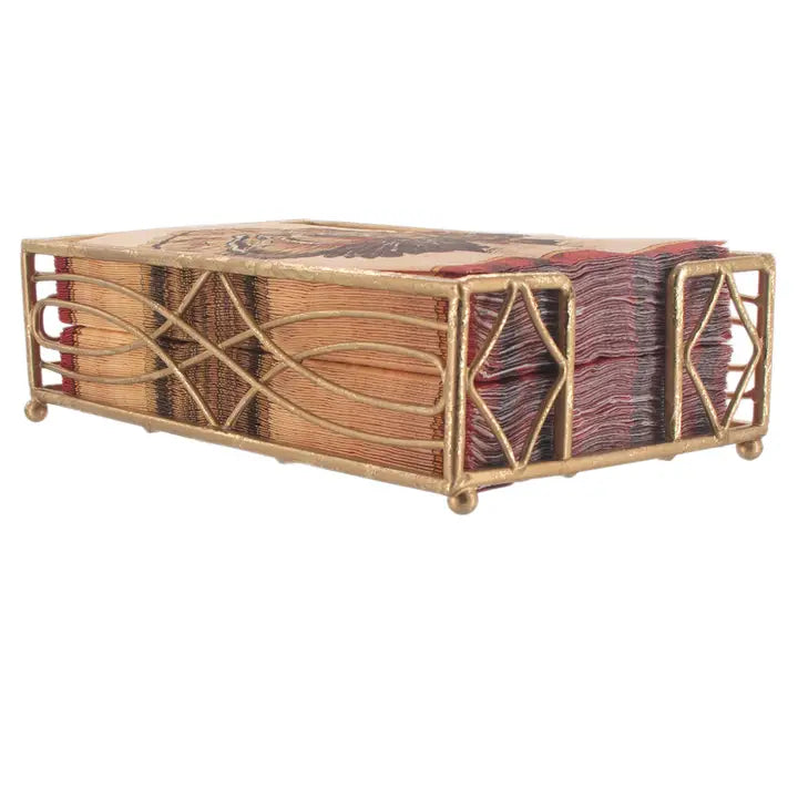 Guest Towel Napkin Caddy - Wave - Gold Leaf - Findlay Rowe Designs