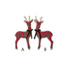 Tartan Deer with Velvet Bow - Findlay Rowe Designs