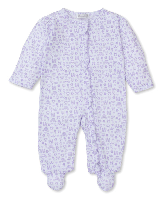 Kissy Kissy - Princess Theme Footie- Lilac - Findlay Rowe Designs