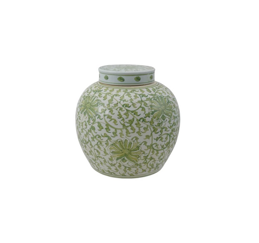 Ginger Jar - 9.5in - Green