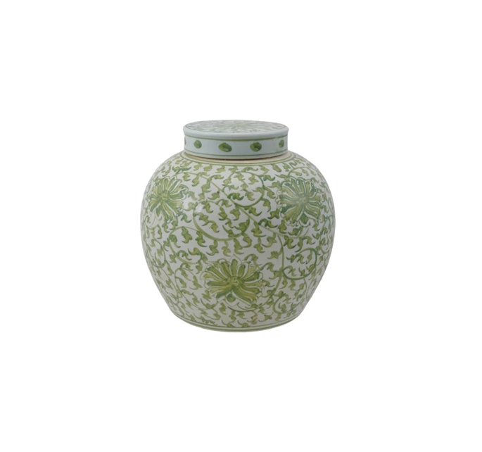 Ginger Jar - 9.5in - Green