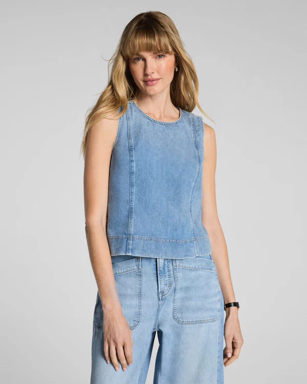 Spanx - Top - Lightweight Denim Shell Tank - Seaside Blue - Findlay Rowe Designs