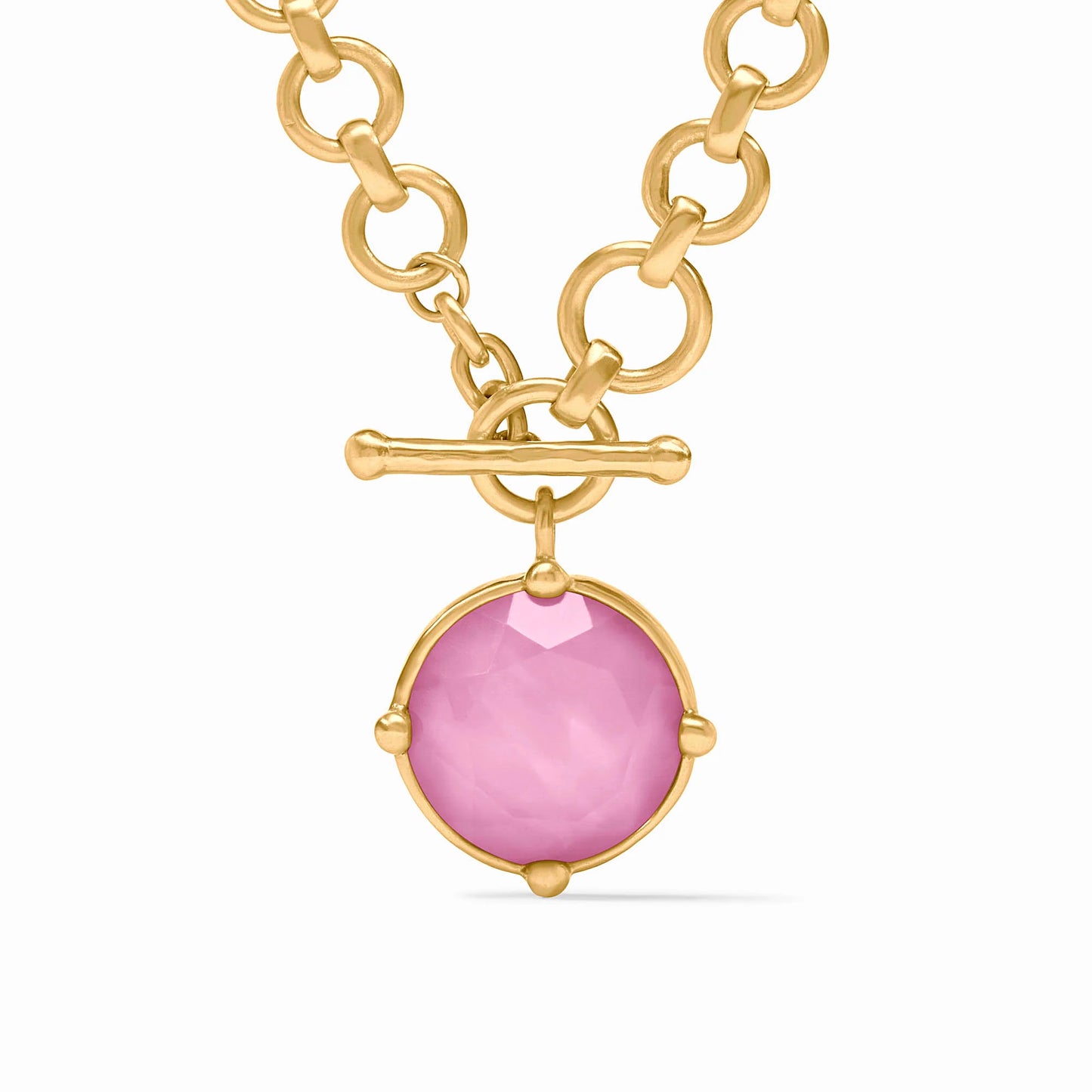 Julie Vos - Necklace - Honeybee Solitaire Necklace -  Iridescent Tourmaline Pink - Findlay Rowe Designs