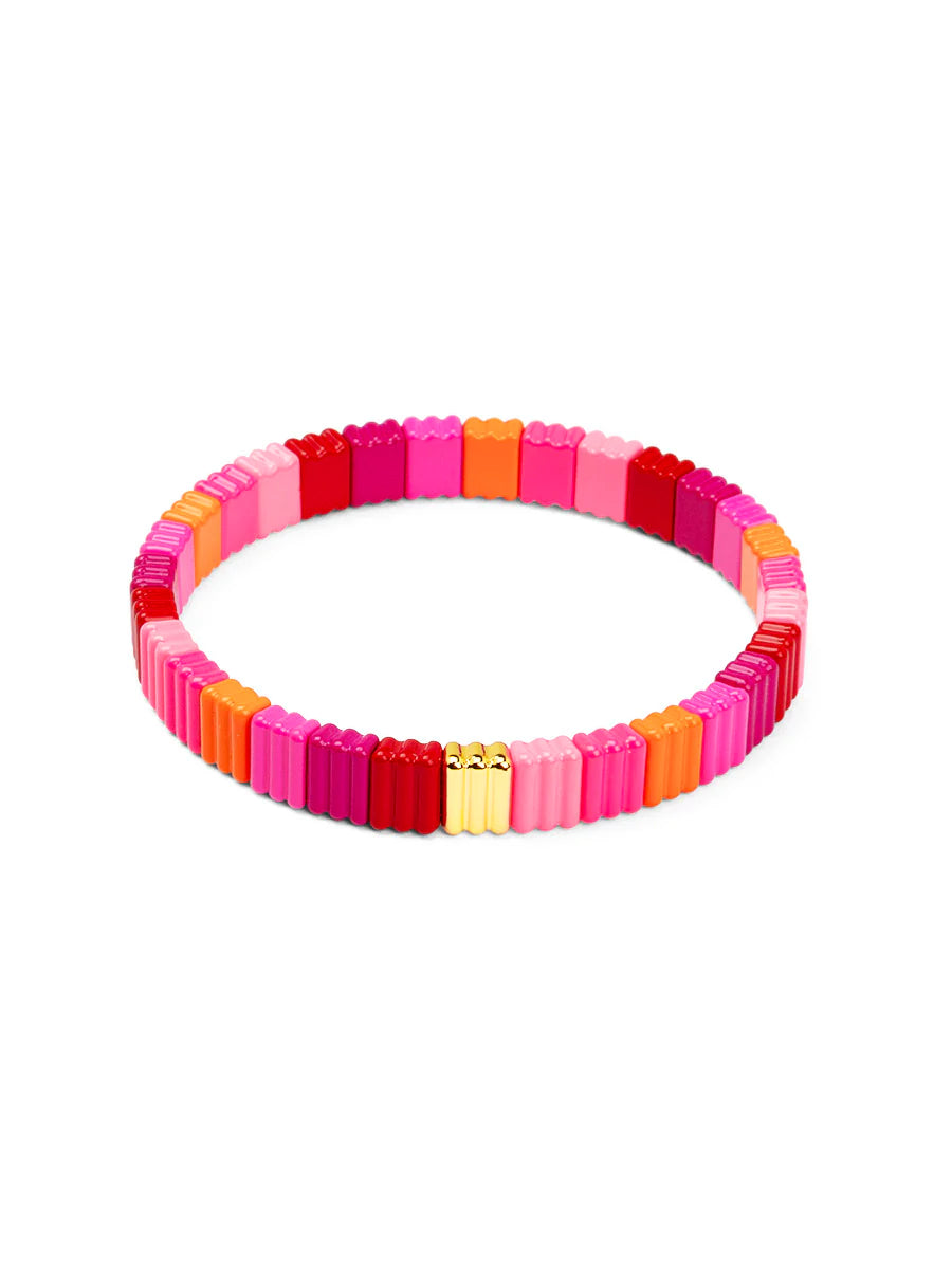 Bracelet - Ribbed Enamel Stretch - Findlay Rowe Designs