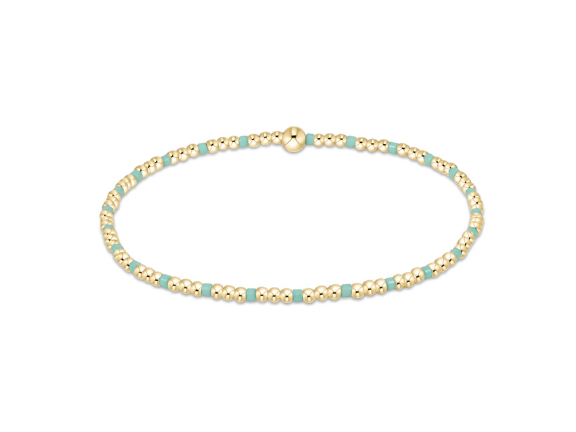 Enewton - Hope Sincerity Pattern 2mm Bead Bracelet - Mint - Findlay Rowe Designs