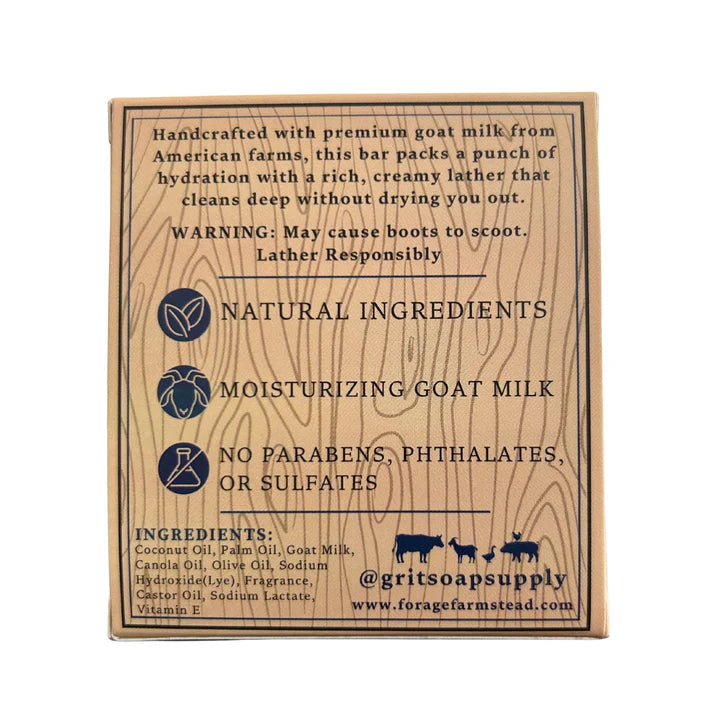 Forage Farmstead - Grit - Goat Milk Bar Soap - Findlay Rowe Designs
