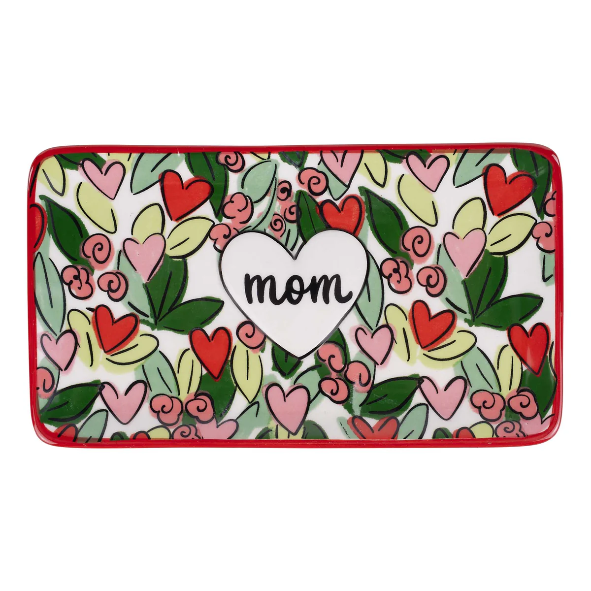 Glory Haus - Trinket Tray - Mom Hearts & Flowers - Findlay Rowe Designs