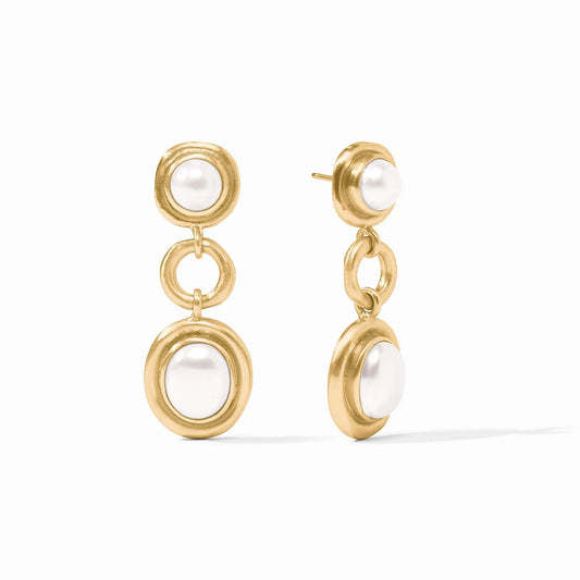 Julie Vos - Earring - Wave Tier - Pearl