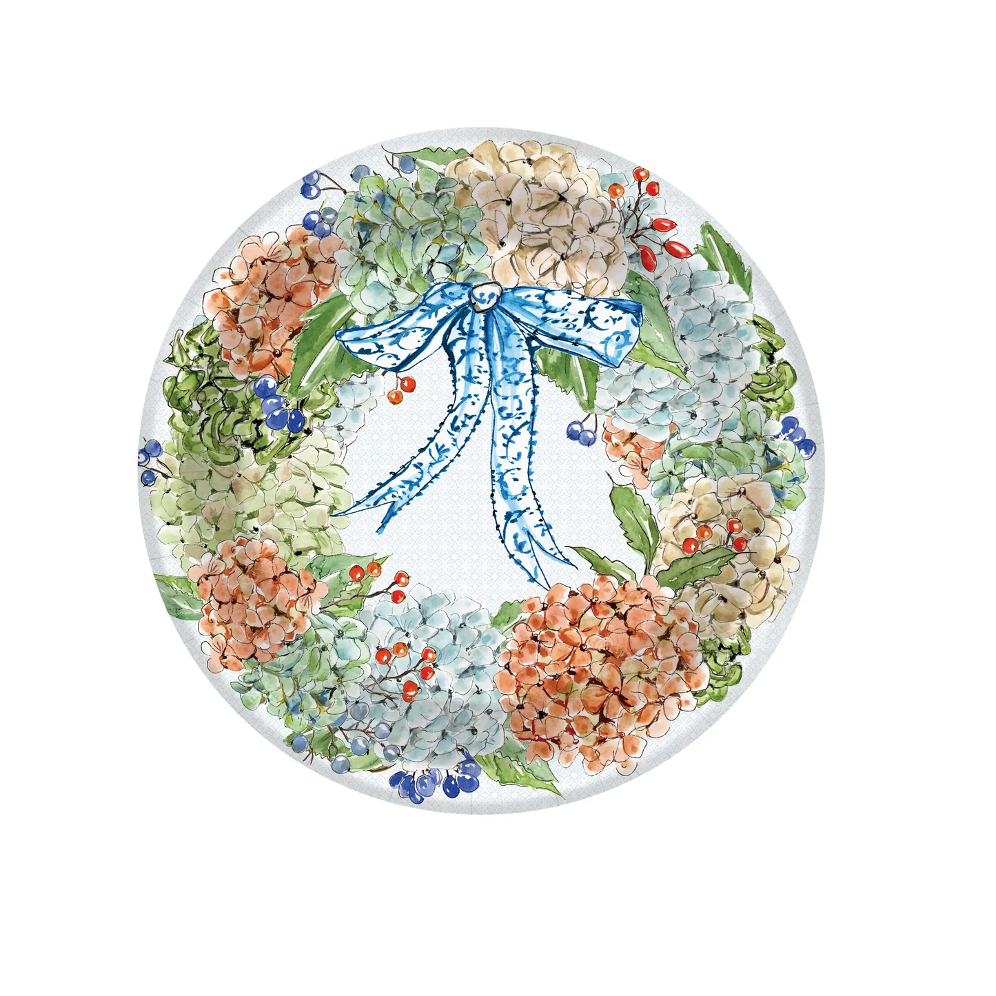 Rosanne Beck - Paper Plate - Salad Fall Hydrangea 8" - Findlay Rowe Designs