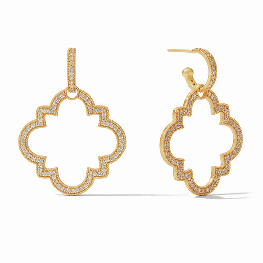 Julie Vos - Earring - Odette Statement Hoop & Charm