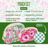 Lilly Pulitzer - Scallop Pouch Set - Glowing Gardens - Feeling Poppy - Findlay Rowe Designs