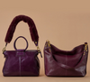 Clearance - Hobo - Faux Fur Strap Plum - Findlay Rowe Designs