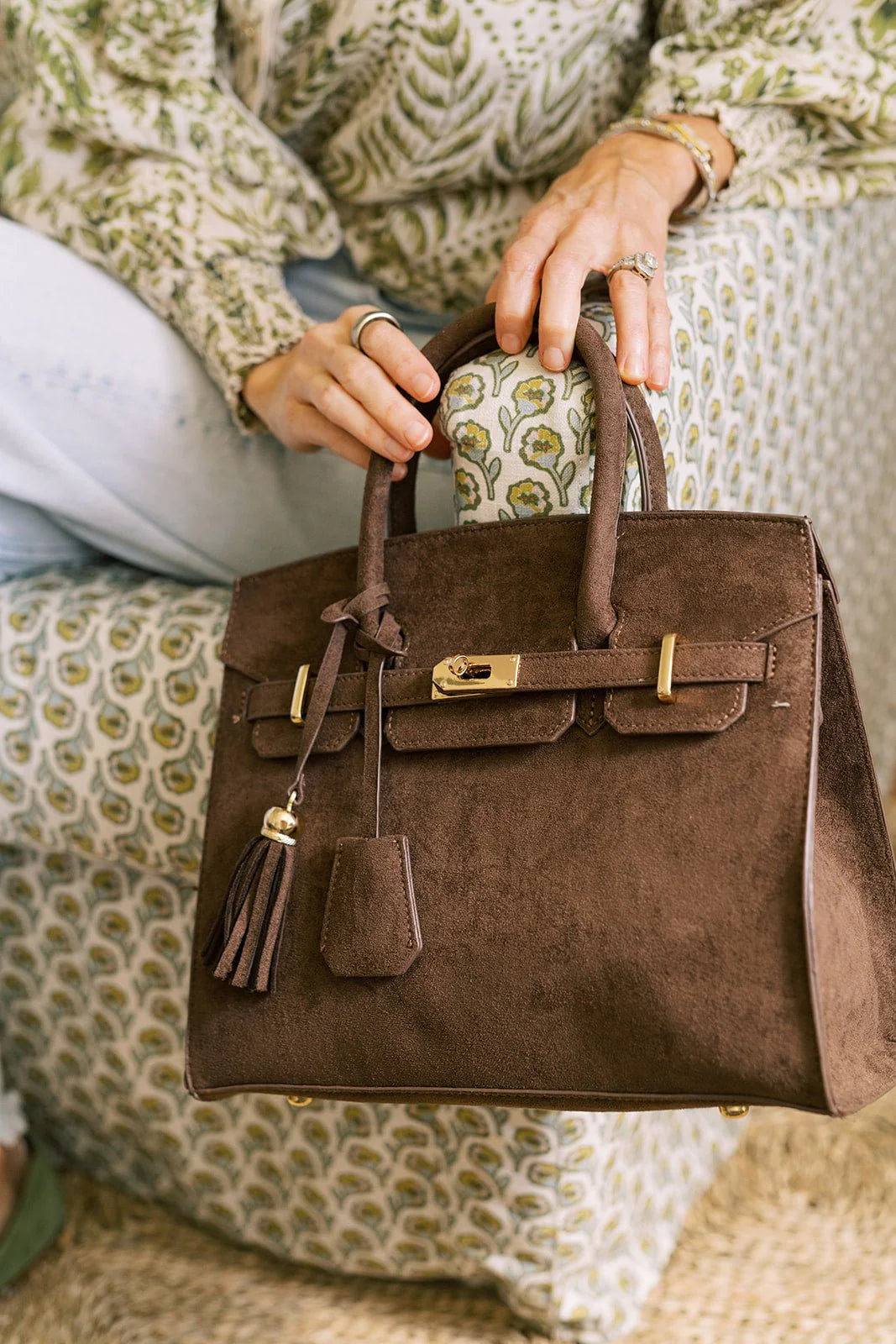 Lisi Lerch - Margo Faux Sueded Handbag - Brown