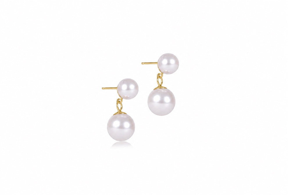 Enewton - Classic Pearl 8mm Ball Drop Stud - Pearl - Findlay Rowe Designs
