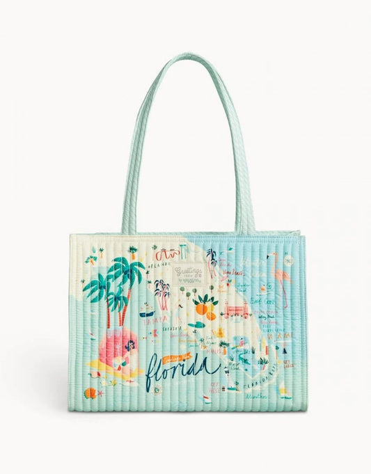 Spartina - Florida Quilted Zip Tote - Findlay Rowe Designs
