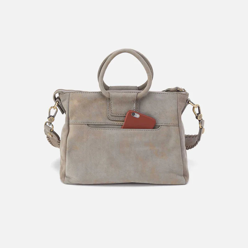 Hobo - Sheila Medium Satchel - Nubuck Leather Golden Granite
