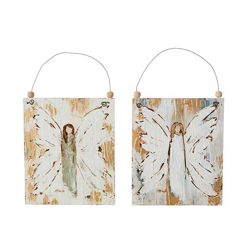 Ornament - Angel Wooden Plaque - Findlay Rowe Designs