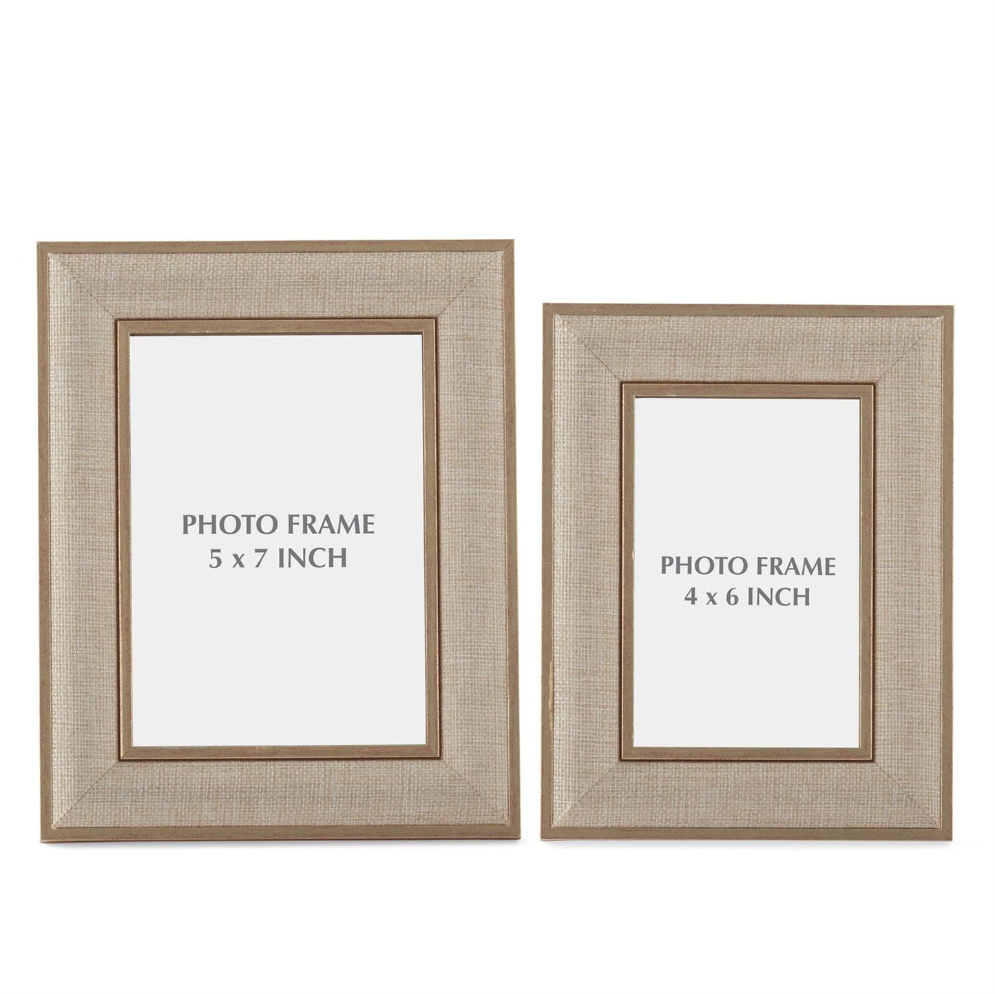Frame - 4x6 or 5x7 Linen - Gold Trim