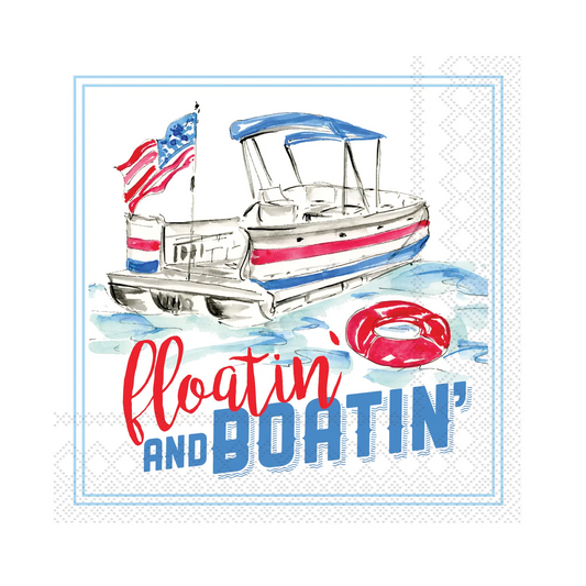 Rosanne Beck - Cocktail Napkins - Floatin' And Boatin' - Findlay Rowe Designs