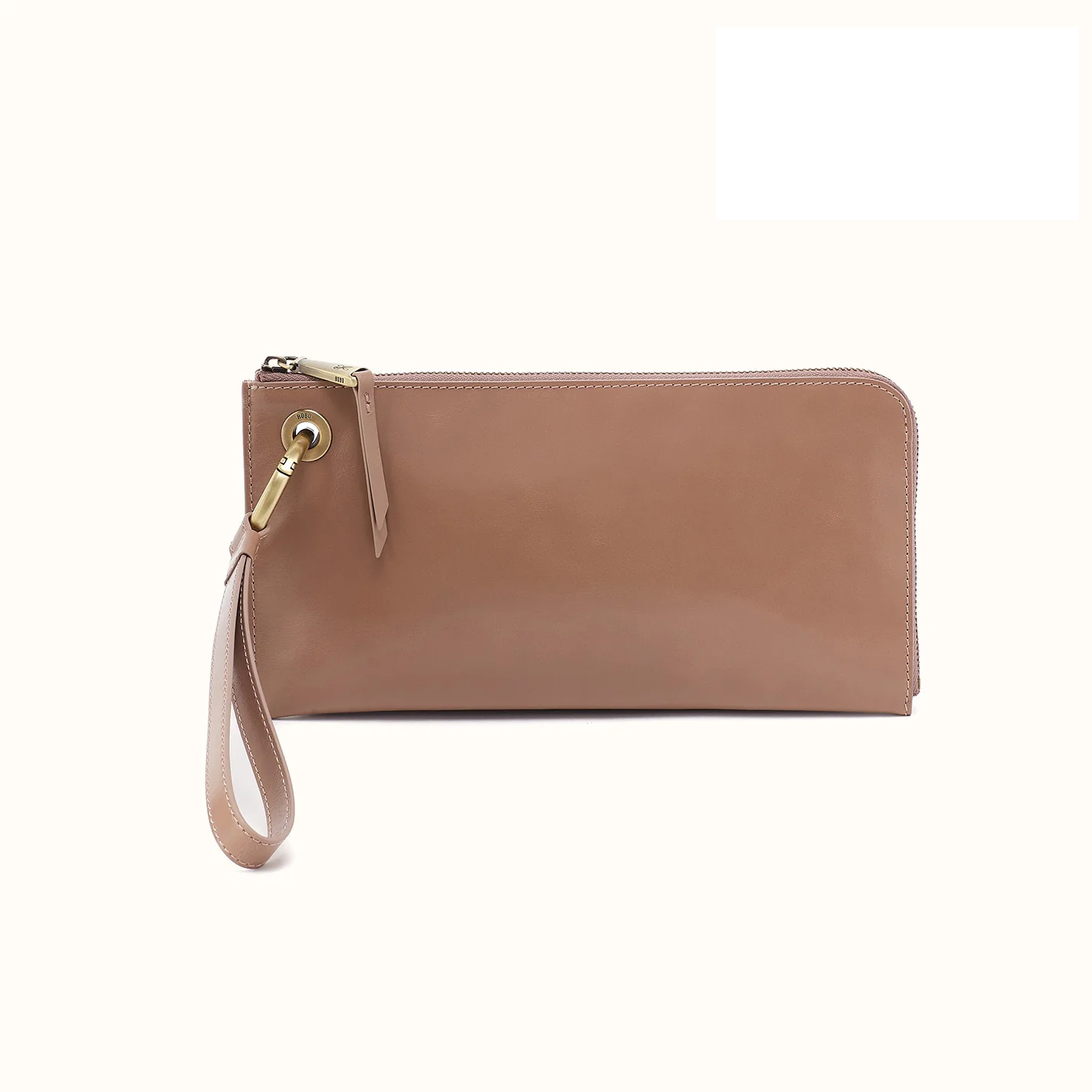 Hobo - Jett Wristlet - Polished Leather - Woodsmoke